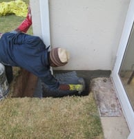 Specialized sealer coat application for foundation layer bricks below ground level to prevent ingress, Randburg