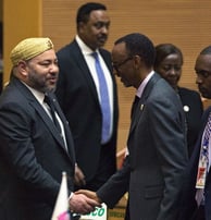 moroccan king with african leaders