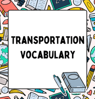 Transportation Vocabulary