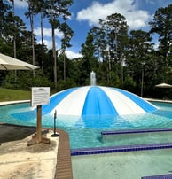 a wet bubble at church camp