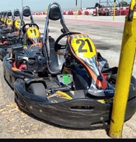 a row of go karts