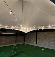 Carpa decorada con luces el paso diamond events