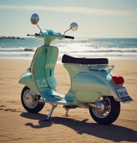 A group of electric scooters is parked haphazardly against poles on a cobblestone street. The setting appears urban, with a small outdoor seating area visible in the background. Two people are seated at a table under a canopy, and there is dim, ambient lighting from a nearby light fixture.