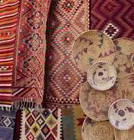 Hand woven mats and durries