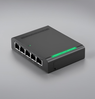 5 port internet switch with a green light unbranded