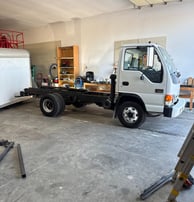Dismantled donor truck