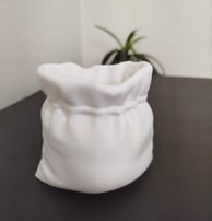 3d Printed white sack