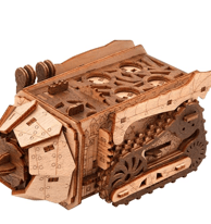 Space Rover escape room puzzle box featuring futuristic rover and space-themed artwork