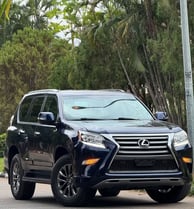 Lexus GX 460 undergoing Michelin tyre installation at a trusted Nigerian tire shop