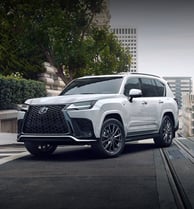 Side view of Lexus LX 600 being serviced at Tyrepublic’s Nigerian tire center with Maxxis tyres