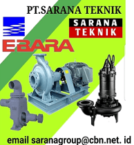PT. Sarana Teknik Indonesia menjual pump/pompa Torishima, Ebara, Sigma, Southner Cross, CNG, CMG.