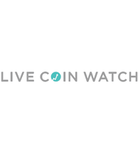 a clock with the words live coin watch