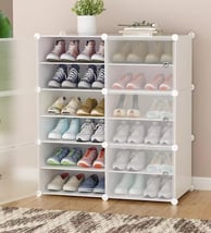 AYSIS DIY Shoe Rack Organizer/Multi-Purpose Plastic 12 Layers 6 Door (₹2,495)