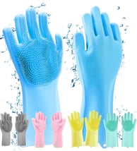 Gloves Magic Silicone Dish Washing Gloves, Silicon Cleaning Gloves (₹294)