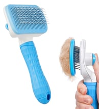 Amazon Basics Self Cleaning Slicker Pet Grooming Brush (₹199)
