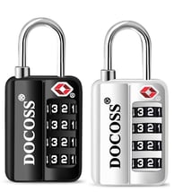 et of 2-116 Metal TSA Locks for Luggage, Number Lock for Bag 4 Digit Small Locks (₹749)