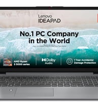 Lenovo IdeaPad 1 AMD Ryzen 5 5500U 15.6" (39.62cm) FHD Thin & Light Laptop (₹38,190)