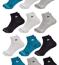 12 Pairs Solid Cotton Ankle Length Socks (₹199)