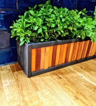 Herb planter DECORATIVE PLANTER POT HERB CATCUS CACTI SUCCULENT MINI GARDEN PLAN POT TIDY ORGANISER DESIGNER POT NARROW LONG 