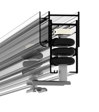 sacada de vidro deslizante