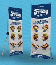 Stand Banner Agen Frozy Food