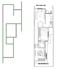 Uma planta de casa pré-moldada