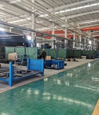 Our Zorylift welding workshop: here, we fabricate components for remote control cranes in specialized bays.