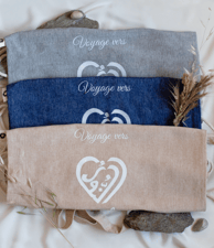 Tote bag 2 en 1 sac en toile recyclée AnNour se porte sur l'épaule ou sur le dos