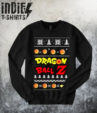 sueter navideño dragon ball indie tshirts