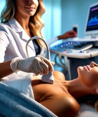Exame Ecocardiograma em consultório cardiologico em Foz do Iguaçu