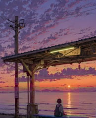 japan sunset picture