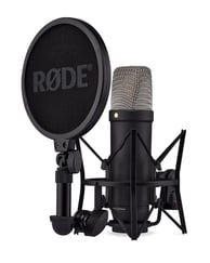Rode NT1 5th Generation Condenser Microphone with SM6 Shockmount and Pop filter, Black