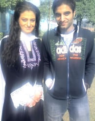 Naghman Saleem with Actress Laiba Khan