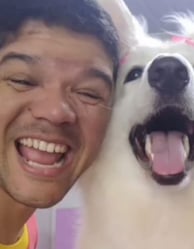 Cristiano em seu momento feliz com a Zara