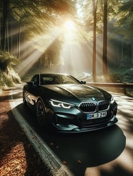 Sportinis žalios spalvos automobilis