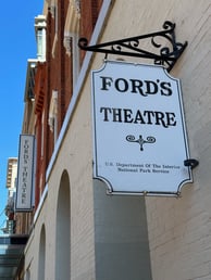 A sign saying Ford theater
