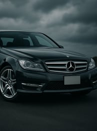 picture of mercedes benz c300 on premium tyres sold in our store