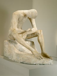 Seated Youth by Wilhelm Lehmbruck, 1916–17