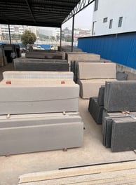 granite slabs in a gold stoen granites store warehouse Mohali