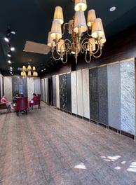 Granite showcase at gold stone granites in mohali.