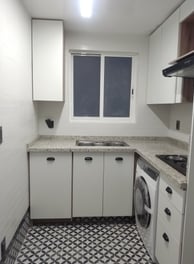 Cocina melamina blanco