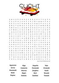 Sushi Sopa de letras para descargar gratis