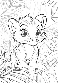 Disney babytijger kleurplaat