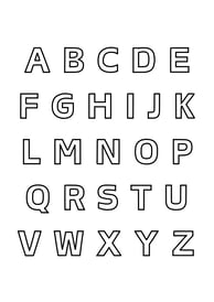 Alle alfabet letters om uit te printen