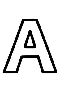 Letter A om uit te printen