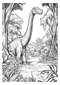 Moeilijke rachiosaurus kleurplaat