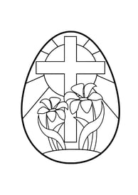 Christelijke kleurplaat pasen