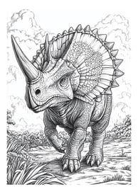 Dinosaurus kleurplaat moeilijk