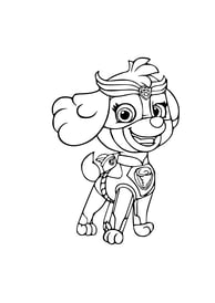 Kleurplaat PAW Patrol Skye