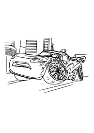 kleurplaat cars Lightning McQueen